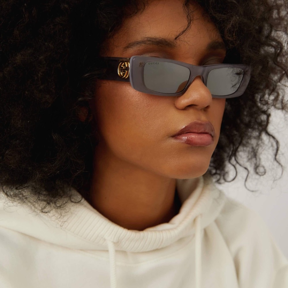 Gucci Sunglasses GG0516S 002 Grey Silver